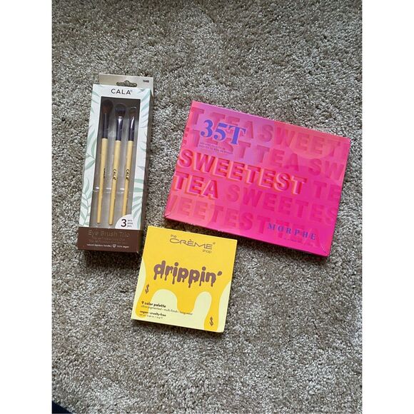 Beauty Bundle - NWT Lot of 3 Eye Make-up, Morphe, Cala, and The Creme Shop - Picture 1 of 7